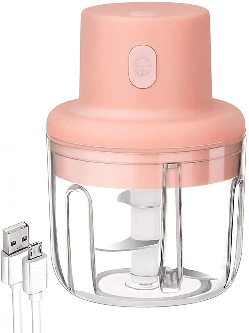 Garlic Chopper | Electric Mini Garlic Chopper 250ML, Portable Mini Food Chopper with USB Charging