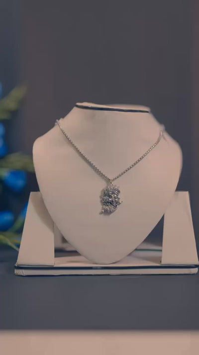 Krishna & Shreenathji Pendant with Chain – Silver Alloy Combo | Buy 1 Get 1 Free