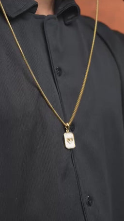 Shree Ram Pendant with Chain – Devotional Alloy Necklace for Men | Bold & Spiritual | Pack of 1