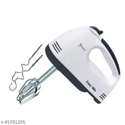 Electric Hand Mixer with Chrome Beater and Dough Hook Stainless Steel ATTACHMENTS 7 Speed Setting 180 watt